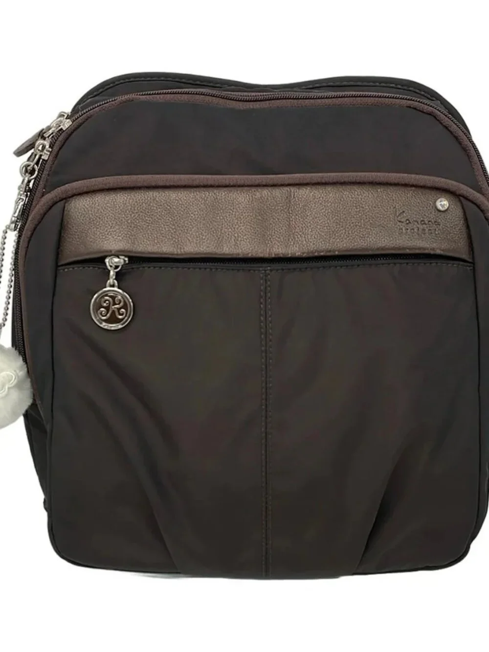 Kanana Dark Brown Nylon Backpack